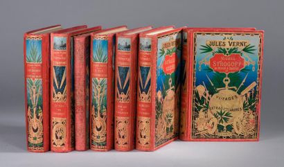 Sept Jules Verne Collection Hertzel.