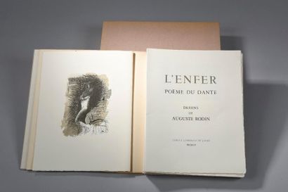 null [DANTE]. L’Enfer, poème du Dante. S. l., Cercle Lyonnais du Livre, 1955. In-4°...