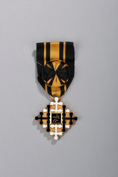 null Fédération THAÏ (1948-1954). Ordre du Mérite Civil (1950). Croix d'officier,...