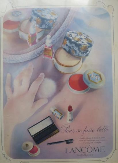 null LANCÔME 
Publicité des années 1950 pour le maquillage LANCÔME intitulée "Pour...