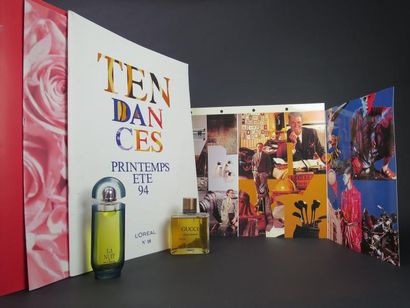 null Divers parfumeurs (années 1990)
Lot comprenant trois cahiers de tendances L'ORÉAL...
