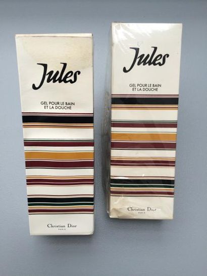 null CHRISTIAN DIOR "Jules" (1983). Deux tubes de 150 ml de gel douche parfumé avec...