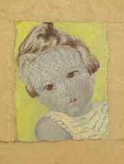 Alix AYMÉ (Marseille, 1894 - 1989) Portrait d'une fillette aux cheveux courts Peinture...