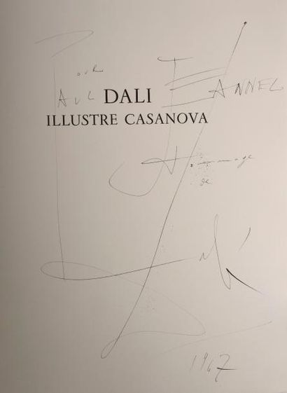 null DALI Salvador, Dali illustre Casanova, Paris, au Cercle du Livre précieux, 1967,...