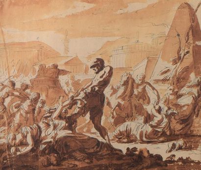 null Entourage de Gabriel-François DOYEN (1726 - 1806).

Massacre des Innocents.

Plume...