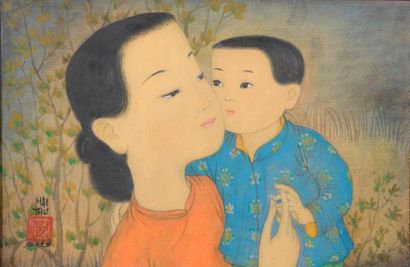 null Trung Thu MAI (Rho-Nha, Viêt Nam, 1906 - Paris, 1980) dit MAI-THU.

Amour filial...