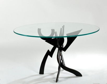 null Pucci DE ROSSI (Vérone, 1947 - Paris, 2013).

Table de salle à manger modèle...