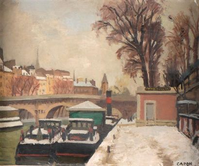 null Georges Émile CAPON (Paris, 1890 - Paris, 1980).

Le Pont-Neuf.

Huile sur toile...
