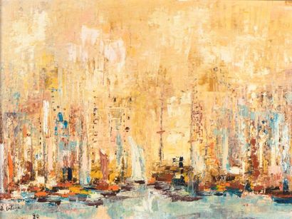 null Charles ORTEGA (Oran, 1925 - 2006).

"Voiles à La Spezia".

Huile sur toile...