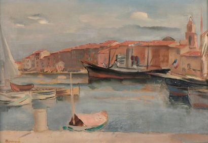 null Abel GERBAUD (Paris, 1888 - Paris, 1954).

Le port de Saint-Tropez.

Huile sur...