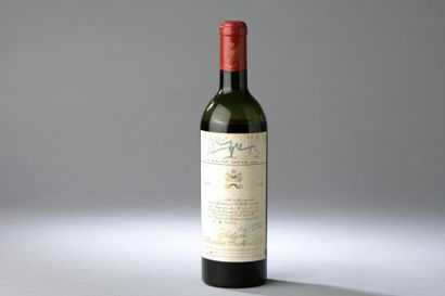 null 1 bouteille Château MOUTON-ROTHSCHILD, 1° cru Pauillac 1962 (elt, V).