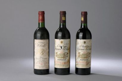 null Ensemble de 3 bouteilles :

- 2 bouteilles Château PRIEURE-LICHINE, 4° cru Margaux...