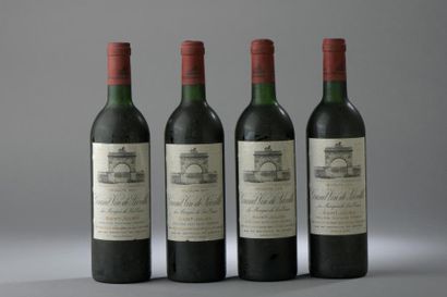 null 4 bouteilles Château LEOVILLE-LAS-CASES, 2° cru Saint-Julien 1984 (ets, 3 T...