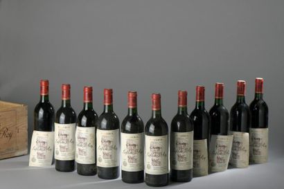 null 11 bouteilles Château LA FLEUR DU ROY, Pomerol 1985 cb.