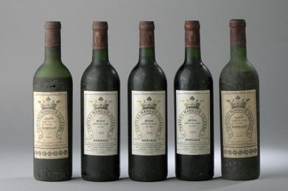 null 5 bouteilles Château MARQUIS D'ALESME-BECKER, 3° cru Margaux (3 de 1991 es,...