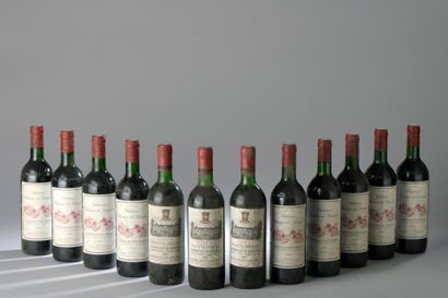 null 12 bouteilles BORDEAUX (Bordeaux Supérieur 85 et Puisseguin 90).