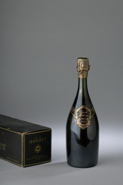 null 1 bouteille CHAMPAGNE "Grand Millésime", Gosset 1971 (TLB).