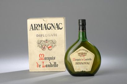 null *1 bouteille ARMAGNAC "Diplomate", Marquis de Landelle.
