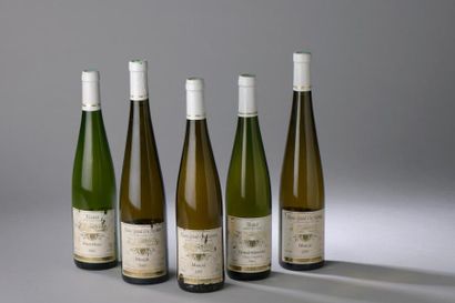 null 5 bouteilles ALSACE Humbrecht (ela, 3 Muscat 2007, 1 Pinot Blanc 2003, 1 Gewurztraminer...