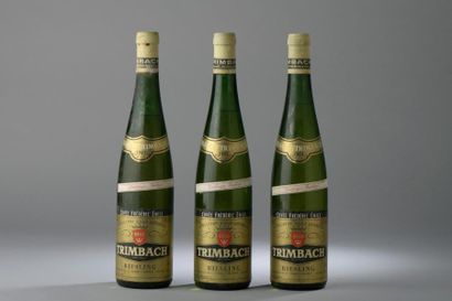 null 3 bouteilles RIESLING "Frédéric Emile V.T.", Trimbach 1983 (LB ).