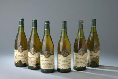 null 6 bouteilles MEURSAULT Grivelet 1986 (tasteviné, LB).