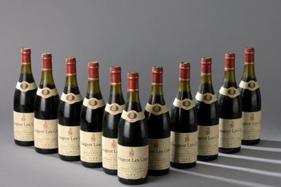 null 11 bouteilles VOUGEOT "Les Cras", Grivelet 1985 (2 TLB, 3 LB).