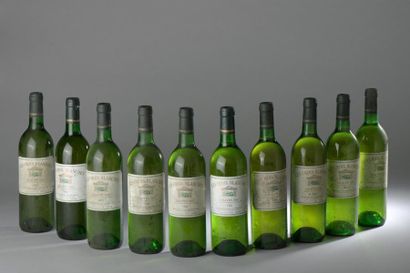 null 10 bouteilles LES CROIX BLANCHES, Graves 1992 (ets).