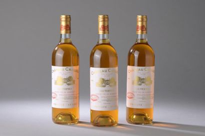 null 3 bouteilles Château CAILLOU "Private Cuvée", Sauternes 1995.