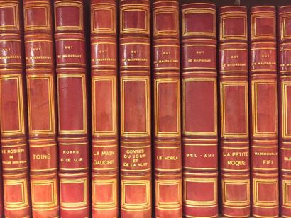 null Guy de MAUPASSANT. Œuvres complètes, 29 volumes. Paris, Louis Conard, Libraire-Editeur,...