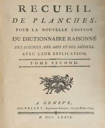 null Dictionnaire des Sciences, recueil de planches, pour la nouvelle édition du...