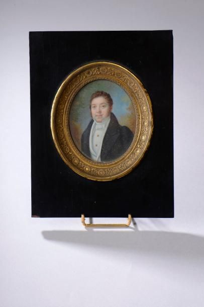 null Charles-Pierre CIOR (1769-1840).

Portrait d'homme au noeud blanc et à la redingote...