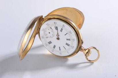 null Alphonse RICHARD à Lyon.

Montre de gousset en or jaune 18K, le dos monogrammé...