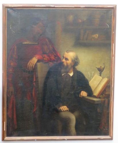 null *Édouard JOLIN (né en 1817).

Le Faust.

Huile sur toile (usures, restaurations,...