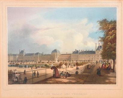 null D'après Louis Jules ARNOUT (1814-1868).

"Vue du palais des tuileries, prise...