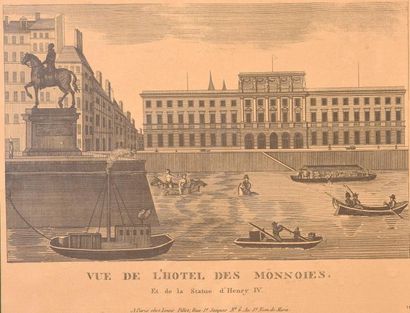 null Jean-Pierre PILLOT (17.?-1799?)

"Vue de l'Hotel des monnaies et de la statue...