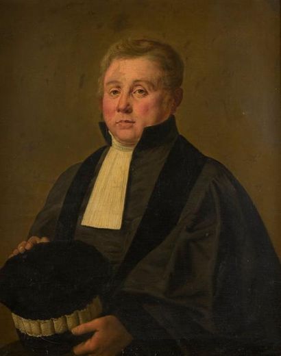 null Ecole française vers 1840.

Portrait de magistrat.

Huile sur toile (restaurations,...