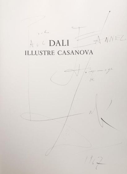 null [DALI]. Dali illustre Casanova. Paris, Au Cercle du Livre Précieux, s. d. [1967]....