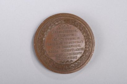 null Me?daille de re?compense en bronze de LOUIS XVI (1715 - 1774) frappe?e en 1782.

Son...
