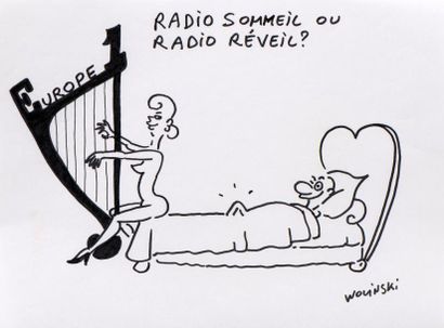 null Campagne publicitaire Europe 1 , "Radio sommeil ou Radio réveil ?"

Dessin original...