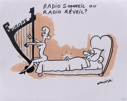 null Campagne publicitaire Europe 1 , "Radio sommeil ou Radio réveil ?"

Dessin original...