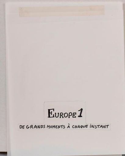 null Ensemble de trois dessins pour Europe 1 : 

- "Que 1988 vous apporte ce que...