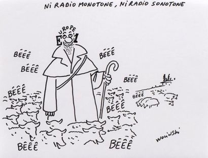 null Campagne publicitaire Europe 1 , "Ni Radio monotone ni Radio sonotone." [Le...