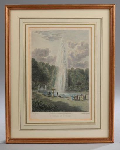 null Charles I HEATH (1785 - 1848) d'après Robert BATTY (1789 - 1848).

"Fountain...
