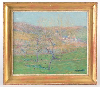 null Gustave LOISEAU (Paris, 1865 - Paris, 1935).

Verger, soleil.

Huile sur toile...