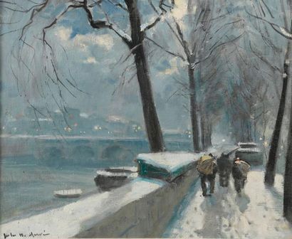 null Jules-René HERVE (Langres, 1887 - Langres, 1981).

"Nocturne Parisien - Effets...