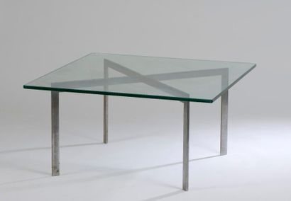 null Ludwig MIES VAN DER ROHE (1886 - 1969).

Table carrée modèle "Barcelona", le...