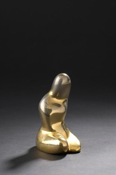 null Louis TANARI (né en 1940).

Femme agenouillée.

Sculpture en bronze doré (petit...