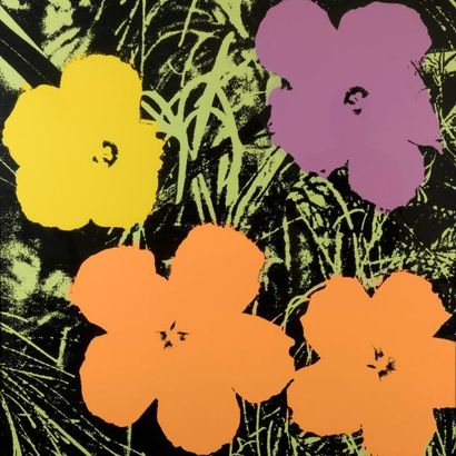 null D'après Andy WARHOL (1928-1987).

Flowers.

Suite de cinq sérigraphies en couleurs...