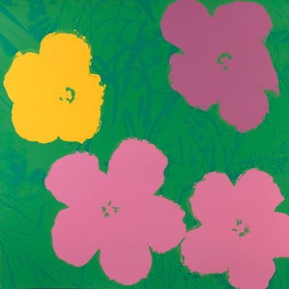 null D'après Andy WARHOL (1928-1987).

Flowers.

Suite de cinq sérigraphies en couleurs...