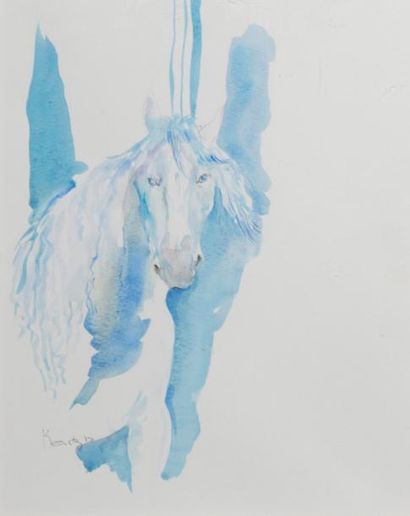 null Bernadette KANTER (née en 1950).

Études de chevaux.

Quatre dessins à l’aquarelle...